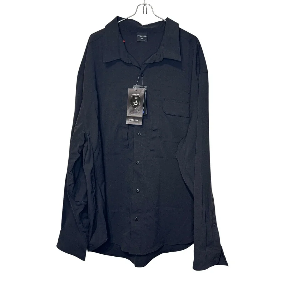 Propper‎ Men Uniform Shirt Perform LS1 STL Sheep Dog Long Sleeve Black 2XL NWT